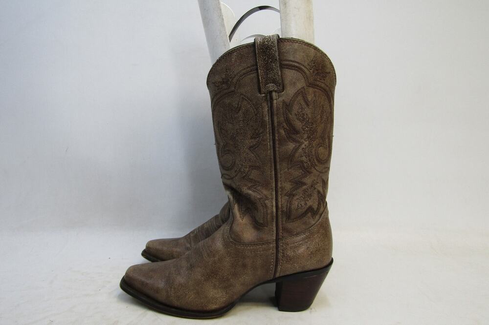 Crush DURANGO Womens Size 6.5 M Distressed Brown Leather Cowboy Western Boots